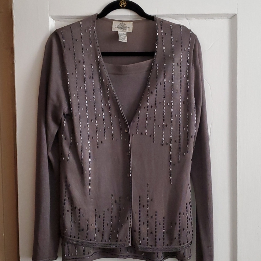 3pc skirt, cardigan and cami